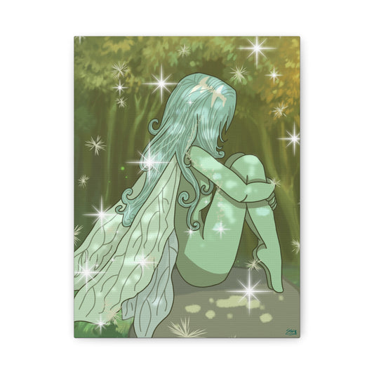 Serene Fairy Art Canvas Print - Enchanted Decor for Nature Lovers